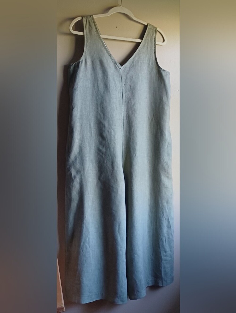 PLS FASHION Pure Collection Jumpsuit Wide Leg In Green Sz S/M